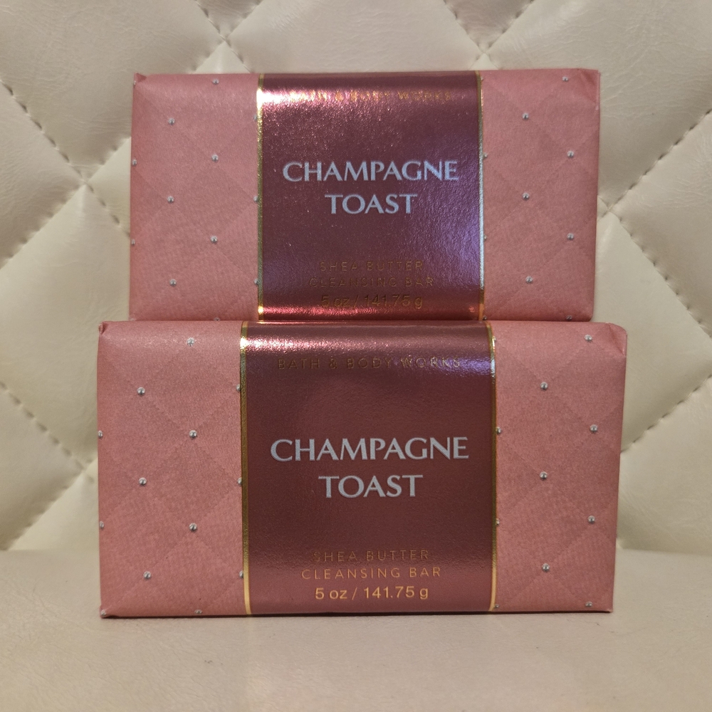 2 Champagne Toast Shea Butter Cleansing Bar ~ Bath & Body Works